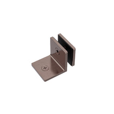  Nero 90 Degree Glass to Wall Bracket Brushed Bronze - The Blue Space