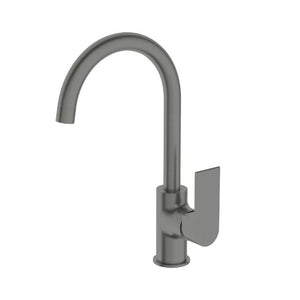Nero Bianca Kitchen Mixer Gooseneck Spout Gun Metal