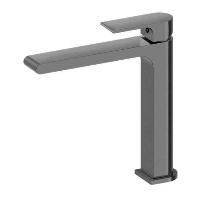Nero Bianca Mid Tall Basin Mixer Gun Metal NR321501dGM - The Blue Space