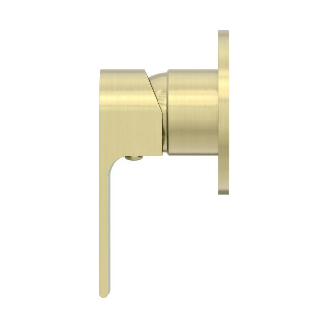 Nero Bianca Shower Mixer 80mm Plate Brushed Gold