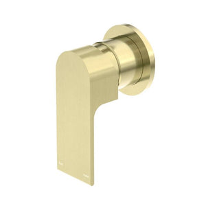 Nero Bianca Shower Mixer 80mm Plate Brushed Gold