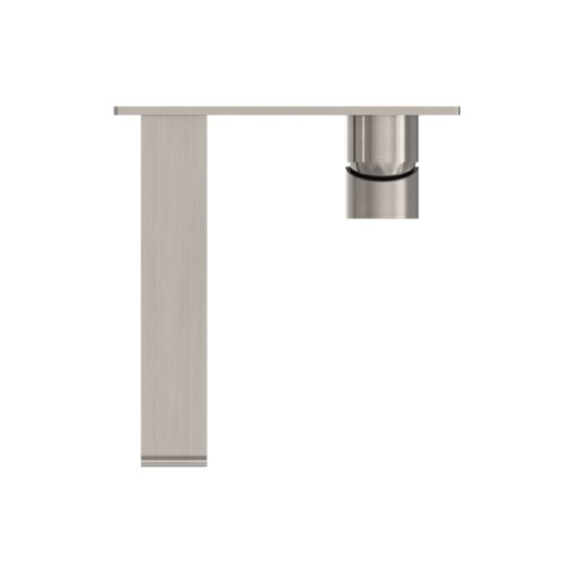 Nero Bianca Wall Basin/Bath Mixer 230mm Brushed Nickel