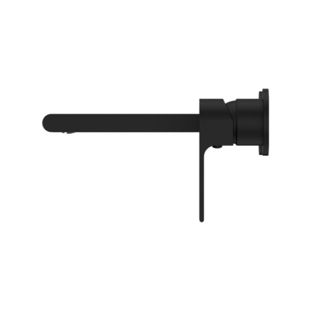 Nero Bianca Wall Basin/Bath Mixer Separate Backplate 230mm Matte Black