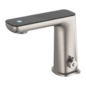 Nero Claudia Sensor Mixer With Black Top Display Brushed Nickel