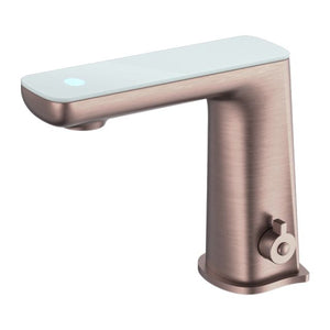 Nero Claudia Sensor Mixer With White Top Display Brushed Bronze