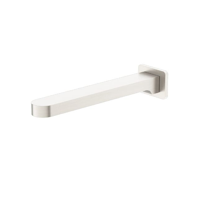 Nero Ecco Fixed Bath Spout Only Brushed Nickel