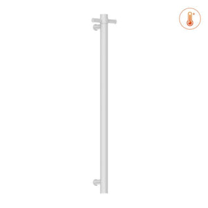 Nero Heated Vertical Towel Rail Matte White