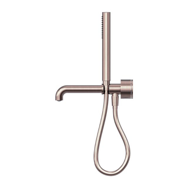 Nero Kara Progressive Shower System Separate Plate With Spout 230mm Brushed Bronze