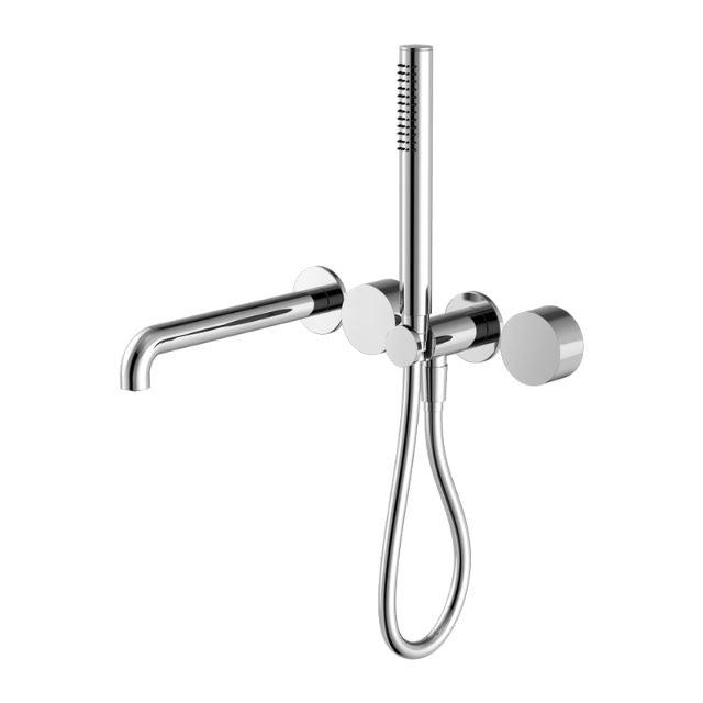 Nero Kara Progressive Shower System Separate Plate With Spout 230mm Chrome