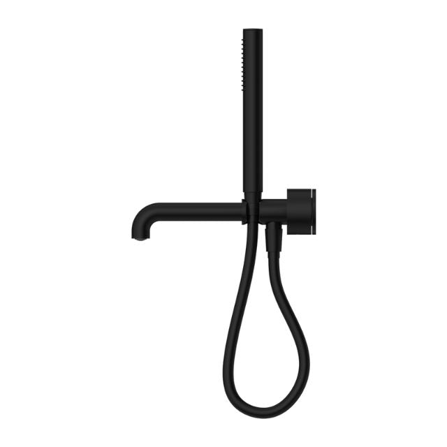 Nero Kara Progressive Shower System Separate Plate With Spout 250mm Matte Black