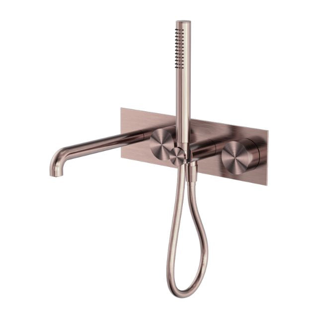 Nero Kara Progressive Shower System With Spout 250mm Brushed Bronze