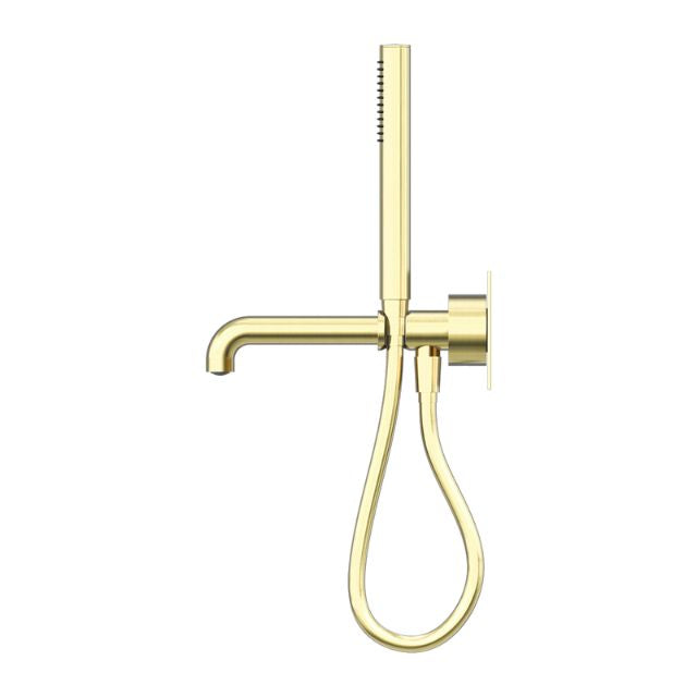 Nero Kara Progressive Shower System With Spout 250mm Brushed Gold