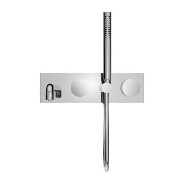 Nero Kara Progressive Shower System With Spout 250mm Chrome
