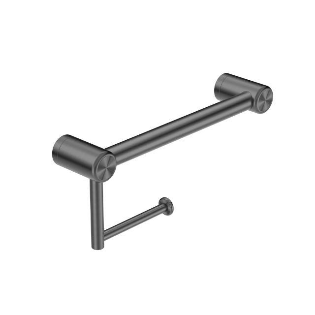 Nero Mecca Care 25mm Toilet Roll Rail 300mm Gunmetal