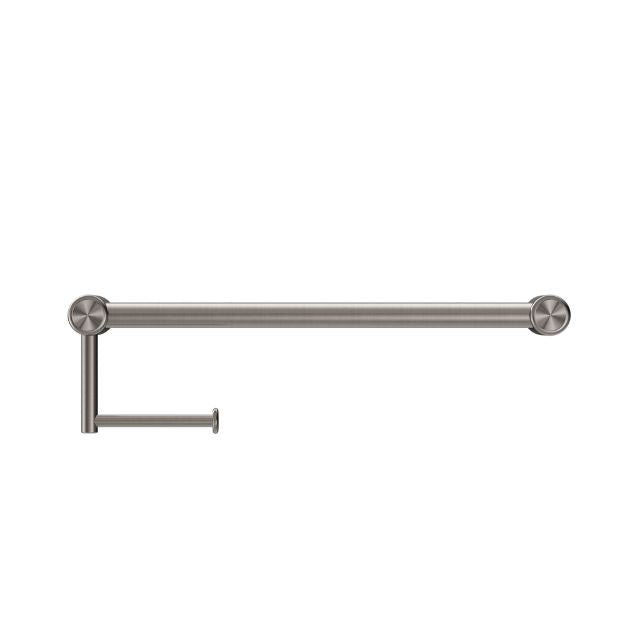 Nero Mecca Care 25mm Toilet Roll Rail 450mm Brushed Nickel