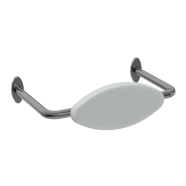 Nero Mecca Care DDA Toilet Backrest Gunmetal