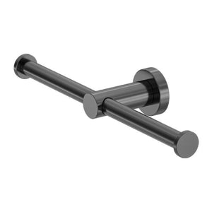 Nero Mecca Double Toilet Roll Holder Gun Metal