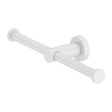 Nero Mecca Double Toilet Roll Holder Matte White NR1986dMW - The Blue Space