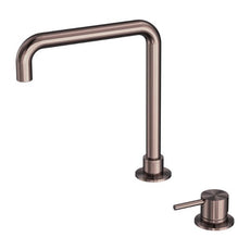 Nero Mecca Hob Basin Mixer with Square Swivel Spout in Brushed Bronze NR221901cBZ - The Blue Space