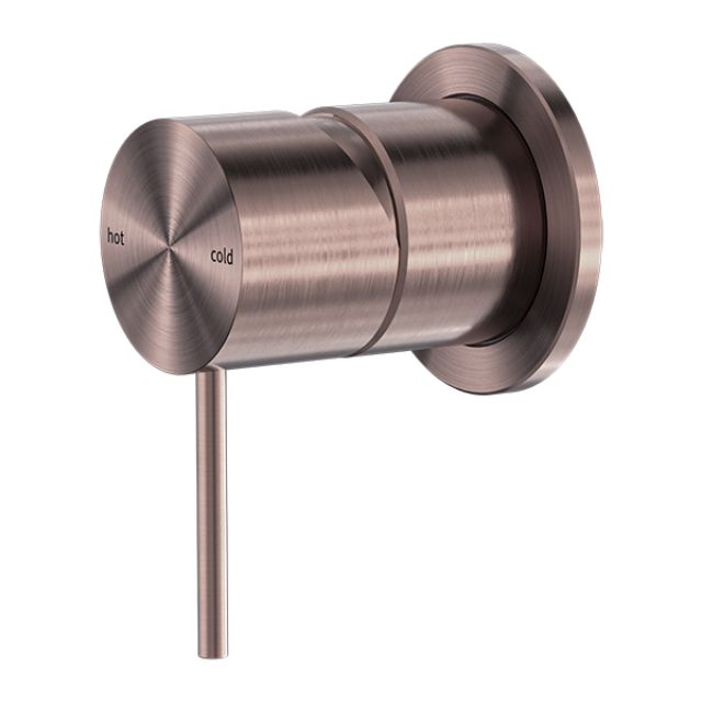 Nero Mecca Shower Mixer 60mm Plate Brushed Bronze