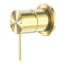 Nero Mecca Shower Mixer 60mm Plate Brushed Gold NR221911HBG - The Blue Space