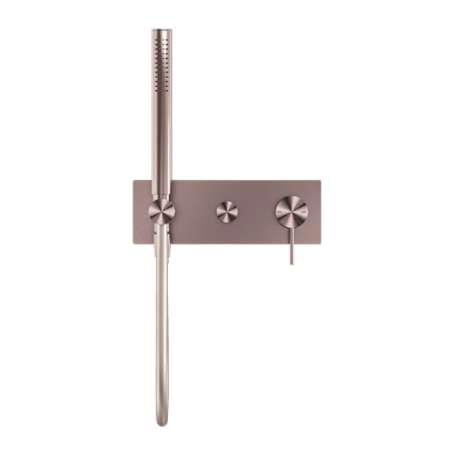 Nero Mecca Shower Mixer Divertor System Brushed Bronze