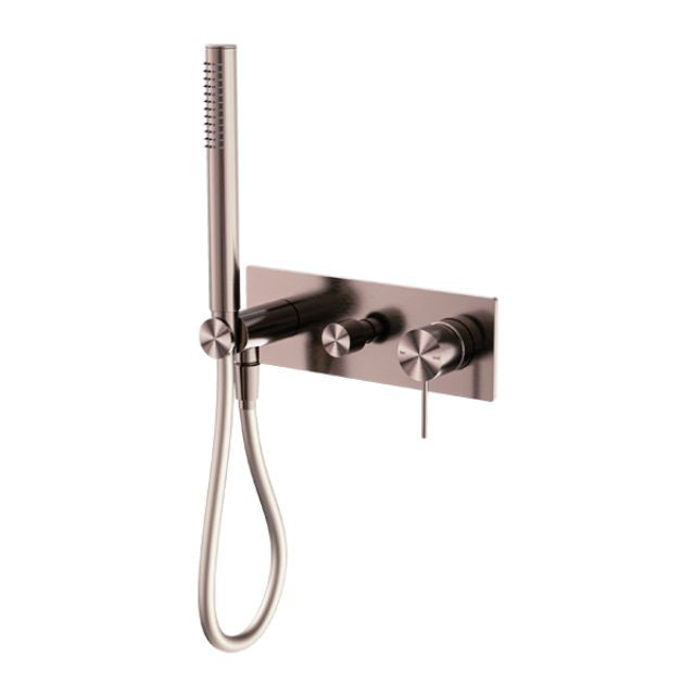 Nero Mecca Shower Mixer Divertor System Brushed Bronze