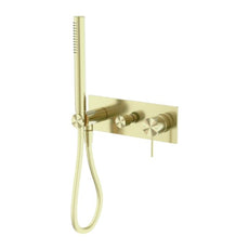 Nero Mecca Shower Mixer Divertor System Brushed Gold NR221912EBG - The Blue Space