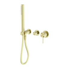Nero Mecca Shower Mixer Divertor System Separate Back Plate in Brushed Gold NR221912FBG - The Blue Space