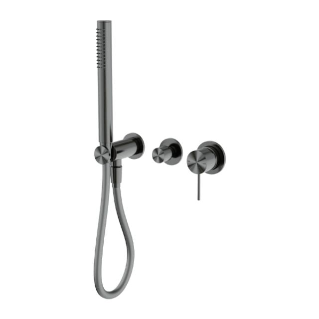 Nero Mecca Shower Mixer Divertor System Separate Back Plate Gun Metal