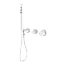 Nero Mecca Shower Mixer Divertor System Separate Back Plate in Matte White NR221912FMW - The Blue Space