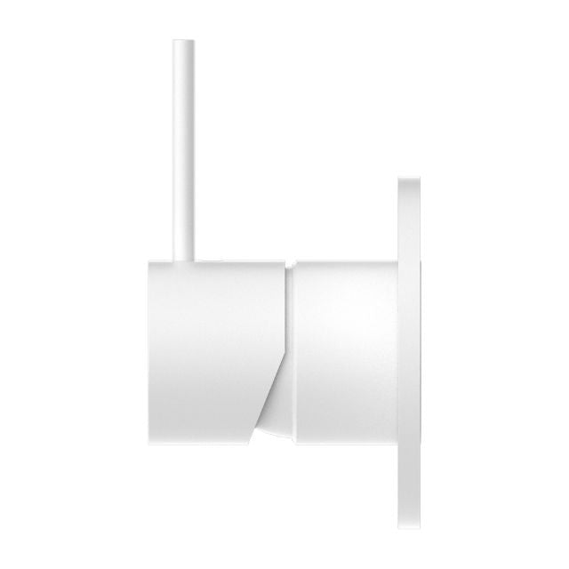 Buy Nero Mecca 80mm Shower Mixer Handle Up in Matte White NR221911BMW - The Blue Space