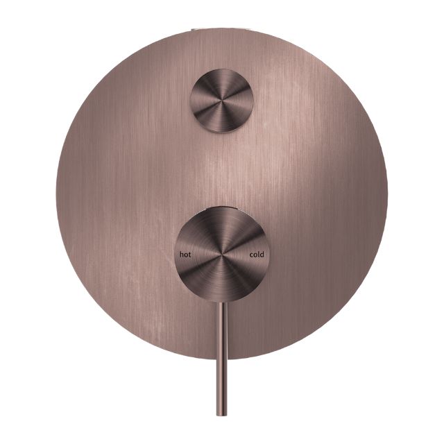 Buy Online Nero Mecca Shower Mixer With Diverter Brushed Bronze NR221911ABZ - The Blue Space