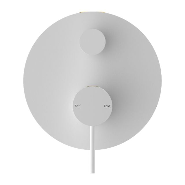 Nero Mecca Shower Mixer With Diverter Matte White