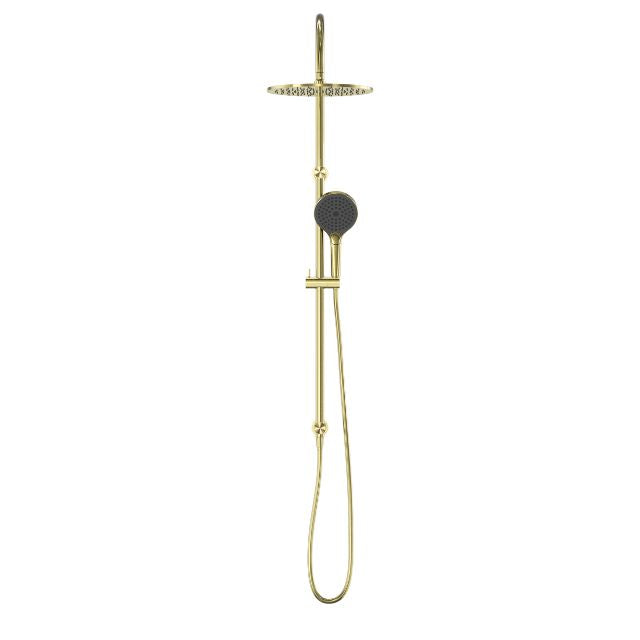 Nero Mecca Twin Shower With Air Shower II Brushed Gold