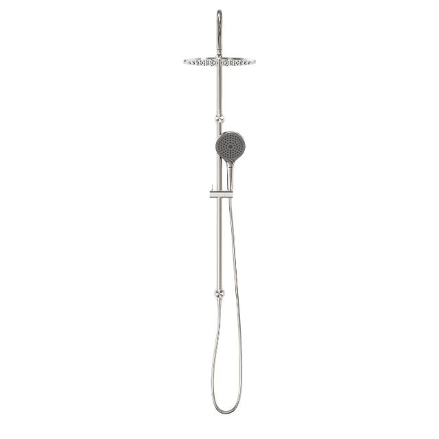 Nero Mecca Twin Shower With Air Shower II - Brushed Nickel