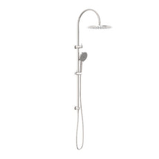 Nero Mecca Twin Shower With Air Shower II Brushed Nickel - NR221905HBN - The Blue Space