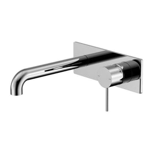 Nero Mecca Wall Basin/Bath Mixer 120mm Chrome
