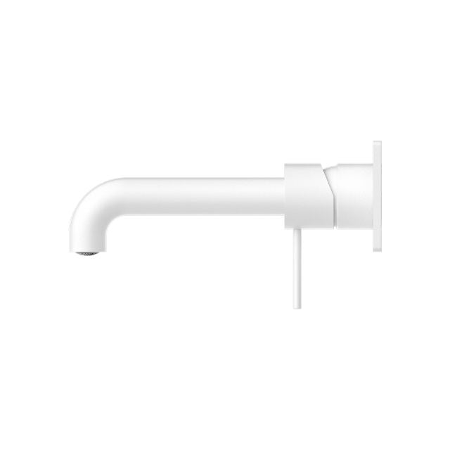 Nero Mecca Wall Basin/Bath Mixer 230mm Matte White