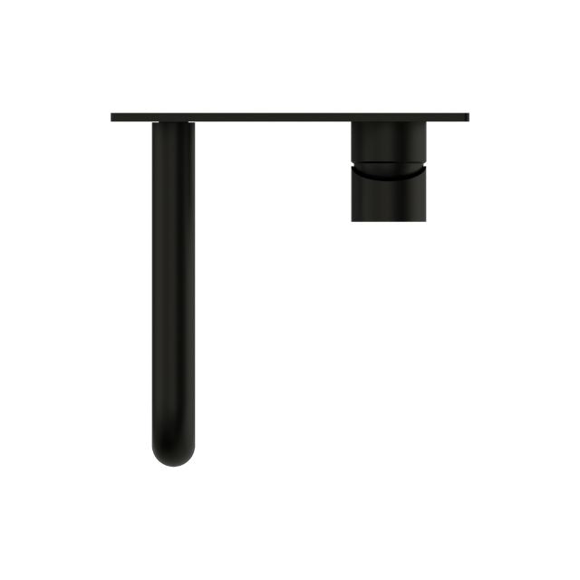 Top Nero Mecca Wall Basin Mixer 260mm Spout Matte Black - NR221910a260MB - The Blue Space