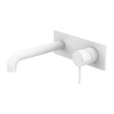 Nero Mecca Wall Basin Mixer 260mm Spout Matte White - NR221910a260MW - The Blue Space