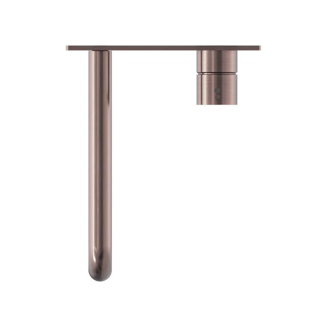 Nero Mecca Wall Basin Mixer Handle Up 230mm Spout Brushed Bronze - NR221910B230BZ - The Blue Space