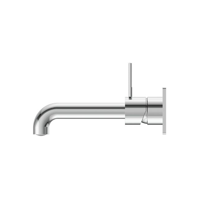 Nero Mecca Wall Basin/Bath Mixer Handle Up 260mm Chrome