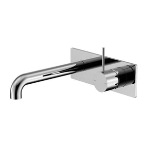 Nero Mecca Wall Basin/Bath Mixer Handle Up 260mm Chrome