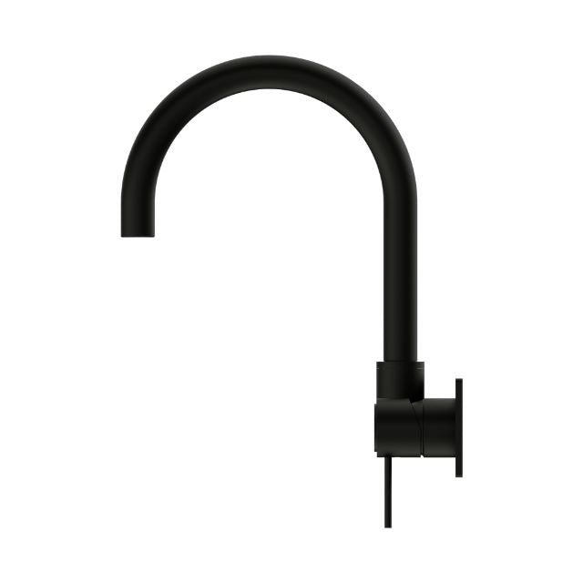 Buy Nero Mecca Wall Basin / Bath Mixer Swivel Spout in Matte Black NR221910QMB - The Blue Space