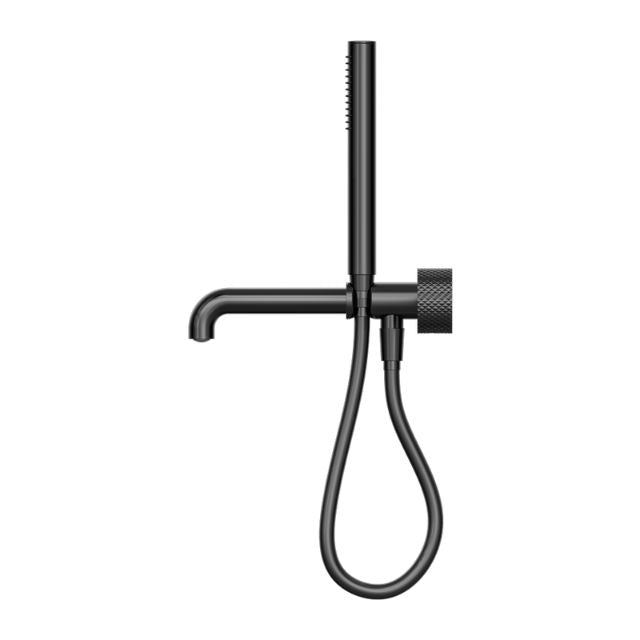 Nero Opal Progressive Shower System Separate Plate With Spout 230mm Graphite
