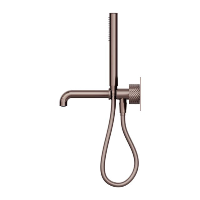 Nero Opal Progressive Shower System With Spout 250mm Brushed Bronze