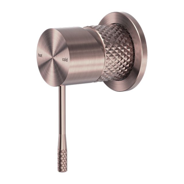 Nero Opal Shower Mixer 60mm Plate Brushed Bronze