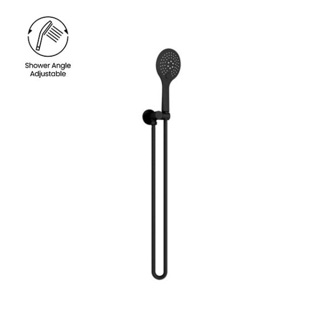 Nero Rain 3 Function Shower on Bracket Matte Black