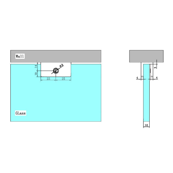 Nero U-Shaped Shower Bracket Gunmetal